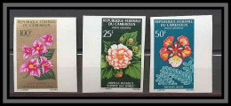 Cameroun 311 Non Dentelé Imperf ** Mnh PA N° 81 / 83 Fleurs (fleur Flowers) Delonix Regia/bougainvillier - Bäume