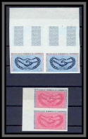 Cameroun 274 PAIRE Non Dentelé Imperf ** Mnh PA N° 68 + N° 404 ONU Nations Unies (uno - United Nations) - Cameroon (1960-...)