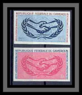 Cameroun 272 Non Dentelé Imperf ** Mnh PA N° 68 + N° 404 ONU Nations Unies (uno - United Nations) - Kamerun (1960-...)