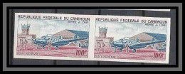 Cameroun 239 - Paire Non Dentelé Imperf ** Mnh PA N° 88 Avion (plane Avions) Armée De Lair (gandon) - Avions