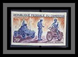 Cameroun 234 Non Dentelé Imperf ** Mnh PA N° 84 Gendarmerie / Moto / Tank - Motorfietsen