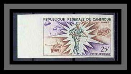 Cameroun 231 Non Dentelé Imperf ** Mnh PA N° 85 Force Armées (army) Tank - Parachute - Cameroon (1960-...)