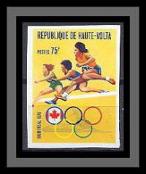 Haute-Volta 014d Non Dentelé Imperf ** Mnh N° 382 Jeux Olympiques (olympic Games) MONTREAL 1976 Course Haie - Athlétisme