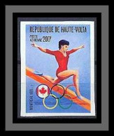 Haute-Volta 014c Non Dentelé Imperf ** Mnh N° 204 Jeux Olympiques (jo) MONTREAL 1976 Gymnastique Poutre - Gymnastik
