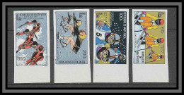 Haute-Volta 018a Non Dentelé Imperf ** Mnh N° 513 / 516 Jeux Olympiques (olympic Games) LAKE PLACID 1980 - Inverno1980: Lake Placid