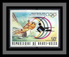 Haute-Volta 010b Non Dentelé Imperf ** Mnh N° 378 Jeux Olympiques (olympic Games) MONTREAL 1976 Voile - Segeln