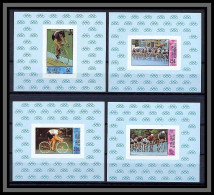 Haute-Volta 012 - Blocs Mnh ** N° 225 / 228 Jeux Olympiques (olympic) 1980 Cyclisme - Ciclismo