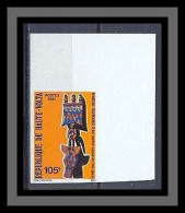 Haute-Volta 005 Non Dentelé Imperf ** Mnh N° 544 ART AFRICAIN GOUROUNSI - Beeldhouwkunst
