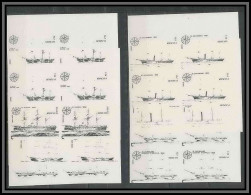 Guinée équatoriale Guinea 473 N°998/1004 Bateau Bateaux Ship Ships Essai Proof Non Dentelé Imperf Orate Astrolabe MNH ** - Bateaux