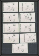 Guinée équatoriale Guinea 414D N°275/283 Football Soccer Essai Proof Non Dentelé Imperf Orate Complet MNH ** - 1974 – Westdeutschland