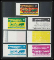 Guinée équatoriale Guinea 307 N°153 Train Trains Japon Japan Essai Proof Non Dentelé Imperf Orate MNH ** - Treni