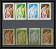 Guinée équatoriale Guinea 239 N°213 Renoir Essai Proof Non Dentelé Imperf Orate Tableau Painting Nus Nudes MNH ** - Aktmalerei