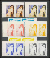 Guinée équatoriale Guinea 211 N°272 Modigliani Essai Proof Non Dentelé Imperf Orate Tableau Painting Nus Nudes MNH ** - Aktmalerei