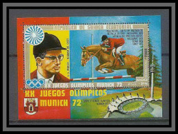 Guinée équatoriale Guinea 140 Bloc N°13 Cheval Horse Horses Winkler Jeux Olympiques Olympic Games Munich 72 MNH ** - Salto