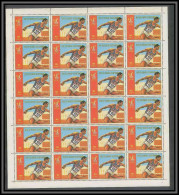 Guinée équatoriale Guinea 135a N°1292 Feuilles Sheets Jeux Olympiques Olympic Games Moscou 80 Lancer De Disque MNH ** - Athlétisme