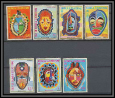 Guinée équatoriale Guinea 105 N°1111/1117 ** Masques Masks Masken MNH ** - Äquatorial-Guinea