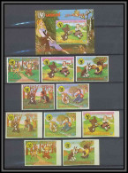 Guinée équatoriale Guinea 096 N°1483/1487 + Bloc 314 + Non Dentelé Imperf Enfant Child Alice Cartoon Disney MNH ** - Disney