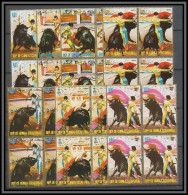 Guinée équatoriale Guinea 094A N°579/85 Bloc 4 Corrida Goya Bull Tableau Painting MNH ** - Guinée Equatoriale