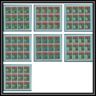 Guinée équatoriale Guinea 104c N°527/33 Feuilles Sheets Ano Santo Pasqua 1975 Non Dentelé Imperf MNH ** - Guinée Equatoriale