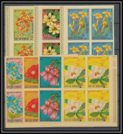 Guinée équatoriale Guinea 067 ASIA Bloc 4 N°1435/1441 Fleurs Fleur Flowers Non Dentelé Imperf MNH ** - Orchidées