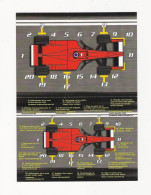 SHELL - PIT STOP - WIE DOET WAT ? - 2  Postkaarten   (4786) - Andere & Zonder Classificatie