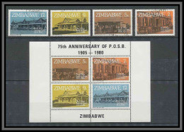 Zimbabwe N° 21/24 Caisse D'Epargne + BLOC 2 - Zimbabwe (1980-...)