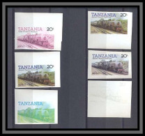 Tanzanie (Tanzania) 057a N°265 Train Trains Essai (proof) Non Dentelé Imperf MNH ** - Eisenbahnen