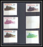 Tanzanie (Tanzania) 057 N°266 Train Trains Essai (proof) Non Dentelé Imperf MNH ** - Eisenbahnen
