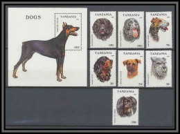 Tanzanie (Tanzania) 024 N°1421/1427 Chien (dog) Série Complète + Bloc MNH ** - Honden