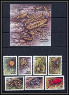 Tanzanie (Tanzania) 004 N°1585/1591 Araignées (spider) Insectes (insects) Bloc 249 Scorpion MNH ** - Spiders
