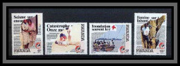 Rwanda (rwandaise) N°1272 / 1275 Croix Rouge (red Cross) COTE 6.75 - Croce Rossa
