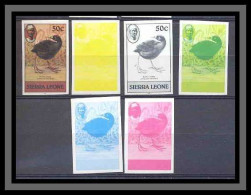 Sierra Leone BLACK CRAKE Oiseaux (bird Birds Oiseau) Essai (proof) Non Dentelé Imperf ** MNH - Altri & Non Classificati