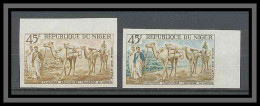 Niger 055 Pa N°32 Chameau (camel) Culture Arachide (peanut) Essai (proof) Non Dentelé Imperf  - Agriculture