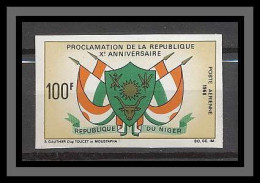 Niger 044 N°99 Non Dentelé Imperf Anniversaire De La République MNH ** - Briefmarken