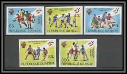 Niger 042 N°550/54 Football Soccer Espana 82 Non Dentelé Imperf MNH ** - 1982 – Espagne