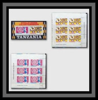 Tanzanie (Tanzania) 100 275/276 Feuilles (sheets)S + Bloc Cote 140 Euros échecs (chess) NEUF ** - Schaken