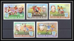 Niger 025 N°456/460 Overprint Surchargé Football Soccer Argentina 78 Non Dentelé Imperf MNH ** - 1978 – Argentine