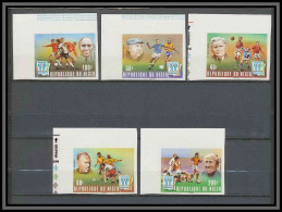 Niger 022b N°417/421 Football Soccer Argentina 78 Non Dentelé Imperf MNH ** - 1978 – Argentine