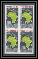 Mauritanie 054aPA N°55 Bloc 4 Non Dentelé Imperf OUA UNITE AFRICAINE MNH ** - Mauritania (1960-...)