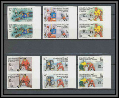 Mauritanie 034a N°431/136 Non Dentelé Imperf Jeux Olympiques Olympic Games Lake Placid 80 Hockey Sur Glace MNH ** - Winter 1980: Lake Placid