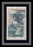 Mauritanie 005 PA N°20b Oiseaux (bird Birds Oiseau) Herons Spatules Overprint Surchargé  - Cranes And Other Gruiformes
