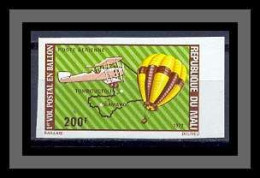 Mali 028 Non Dentelé Imperf ** Mnh PA N° 170 Biplan Et Zeppelins - Montgolfieres (Airships) - Airships