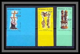 Mali 02 Non Dentelé Imperf ** Mnh N° 327 / 329 1979 Journée Internationale Des Musées - Scultura