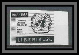 Liberia 052 Very Rar Essai (proof) Non Dentelé Imperf Human Rights Onu Uno MNH ** - ONU