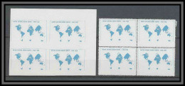 Liberia 050a N°357 Very Rar Essai (proof) + Non Dentelé Imperf Human Rights Onu Uno Bloc 4 MNH ** - UNO