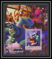 Liberia 042 Bloc N°4 Disney 50th Anniversary OF Disneyland Monstres Et Cie MNH ** - Gabun (1960-...)