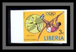 Liberia 014d Non Dentelé Imperf SPORT Jeux Olympiques Olympic Games Saut à La Perche Vault MNH ** - Atletiek