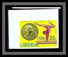 Liberia 014c-Non Dentelé Imperf SPORT Jeux Olympiques Olympic Games POUTRE MNH ** - Gymnastique