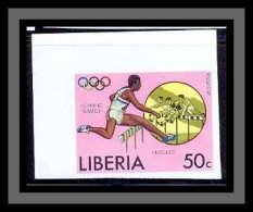 Liberia 014 Non Dentelé Imperf SPORT Jeux Olympiques Olympic Games Course De Haies Hurdle Race MNH ** - Athletics