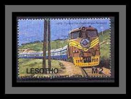 Lesotho B N° 27 Train Trains - 1972 THE BLUE Train Trains COTE 7.40 - Treinen